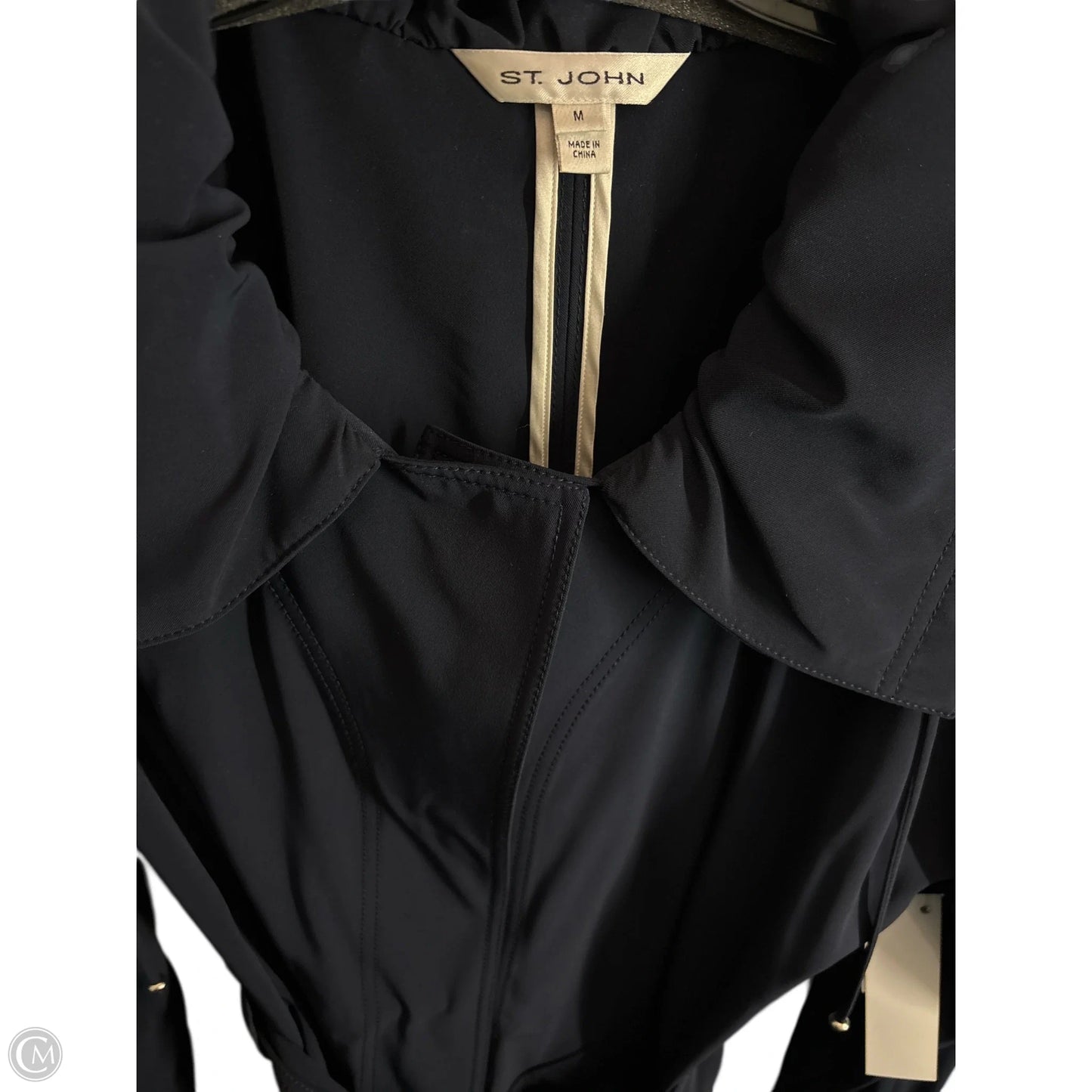 Jacket Luxury Designer By St John Collection In Navy, Size: M