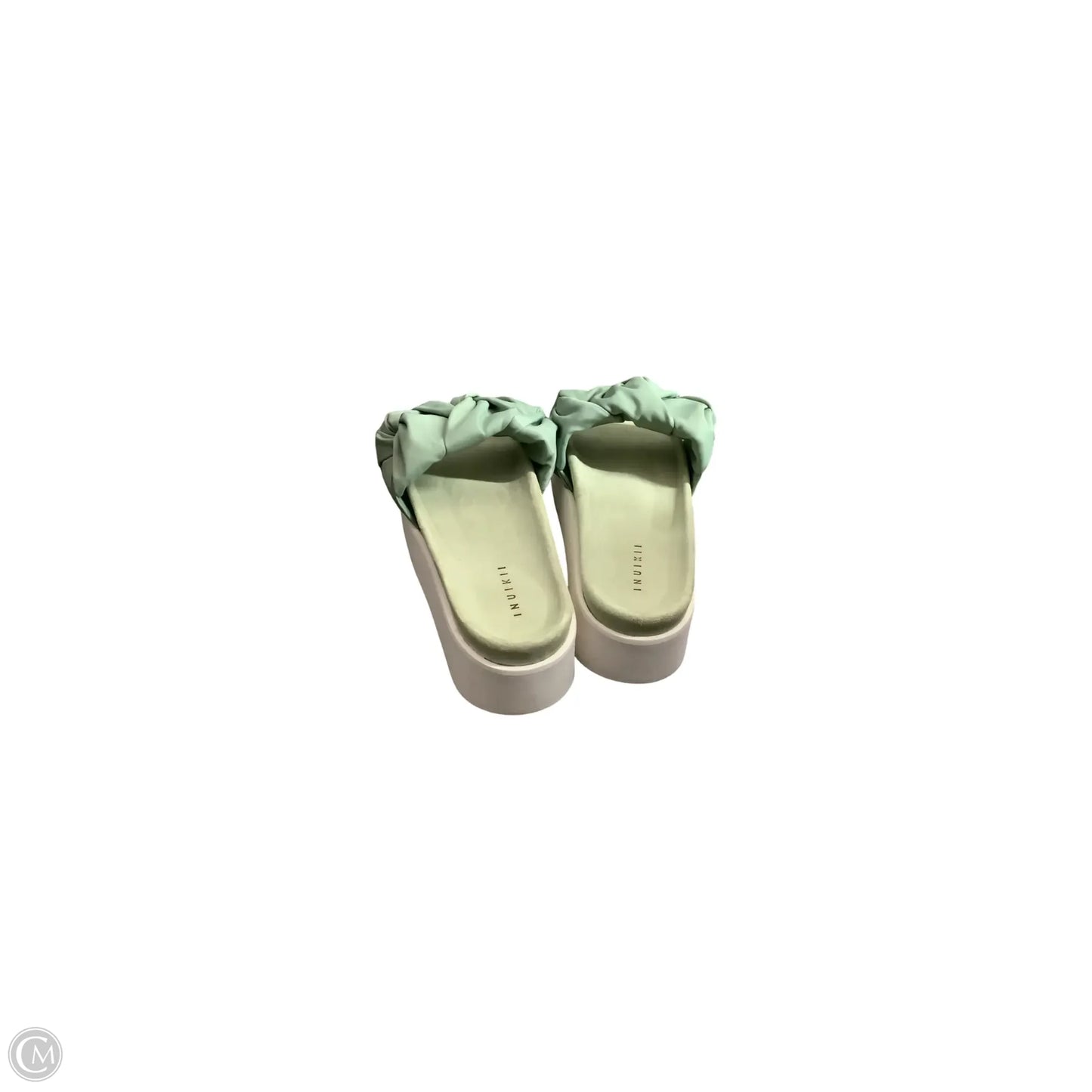 Sandals Flats By Clothes Mentor In Green, Size: 9