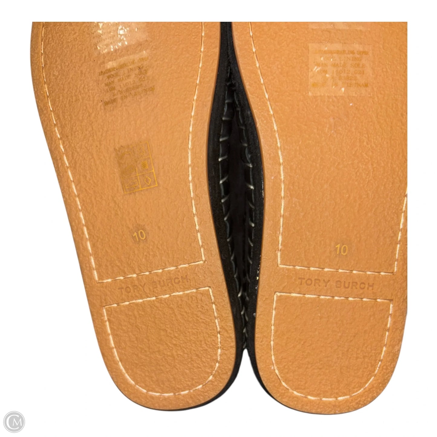 Slippers Designer By Tory Burch In Tan, Size: 10