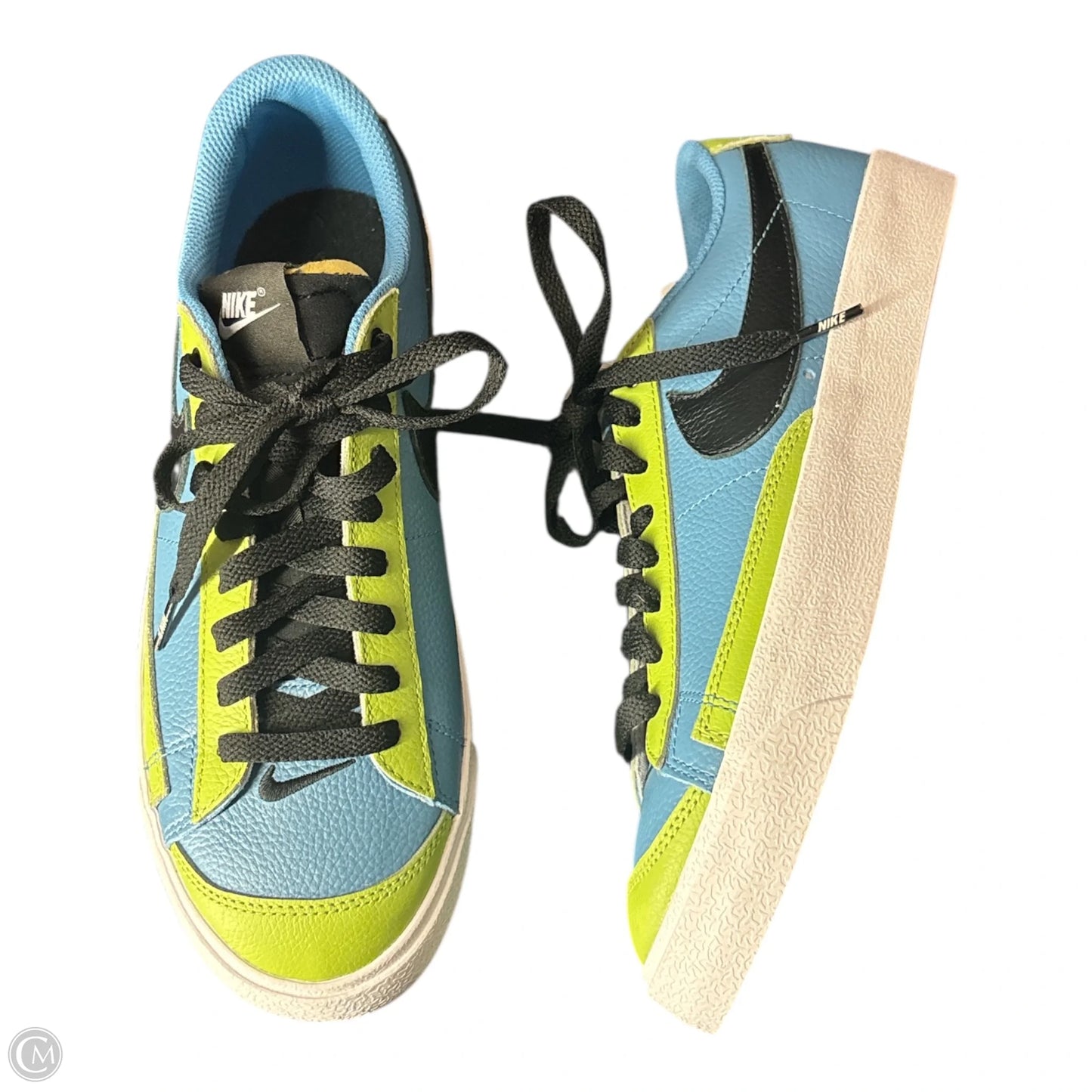 Shoes Sneakers By Nike In Blue & Green, Size: 8