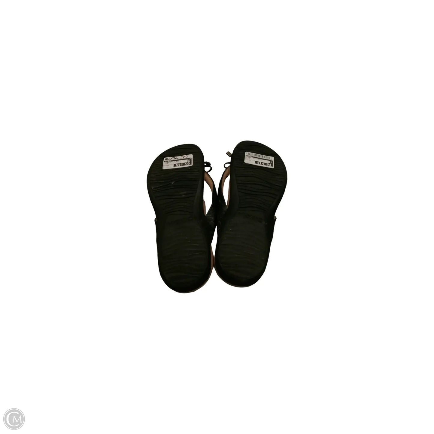 Sandals Flip Flops By Vionic In Black, Size: 11