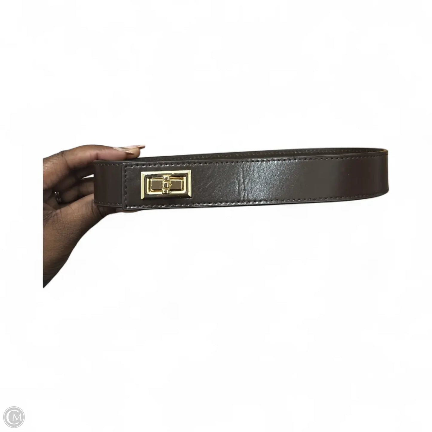 Handbag Leather By Cma, Size: Medium
