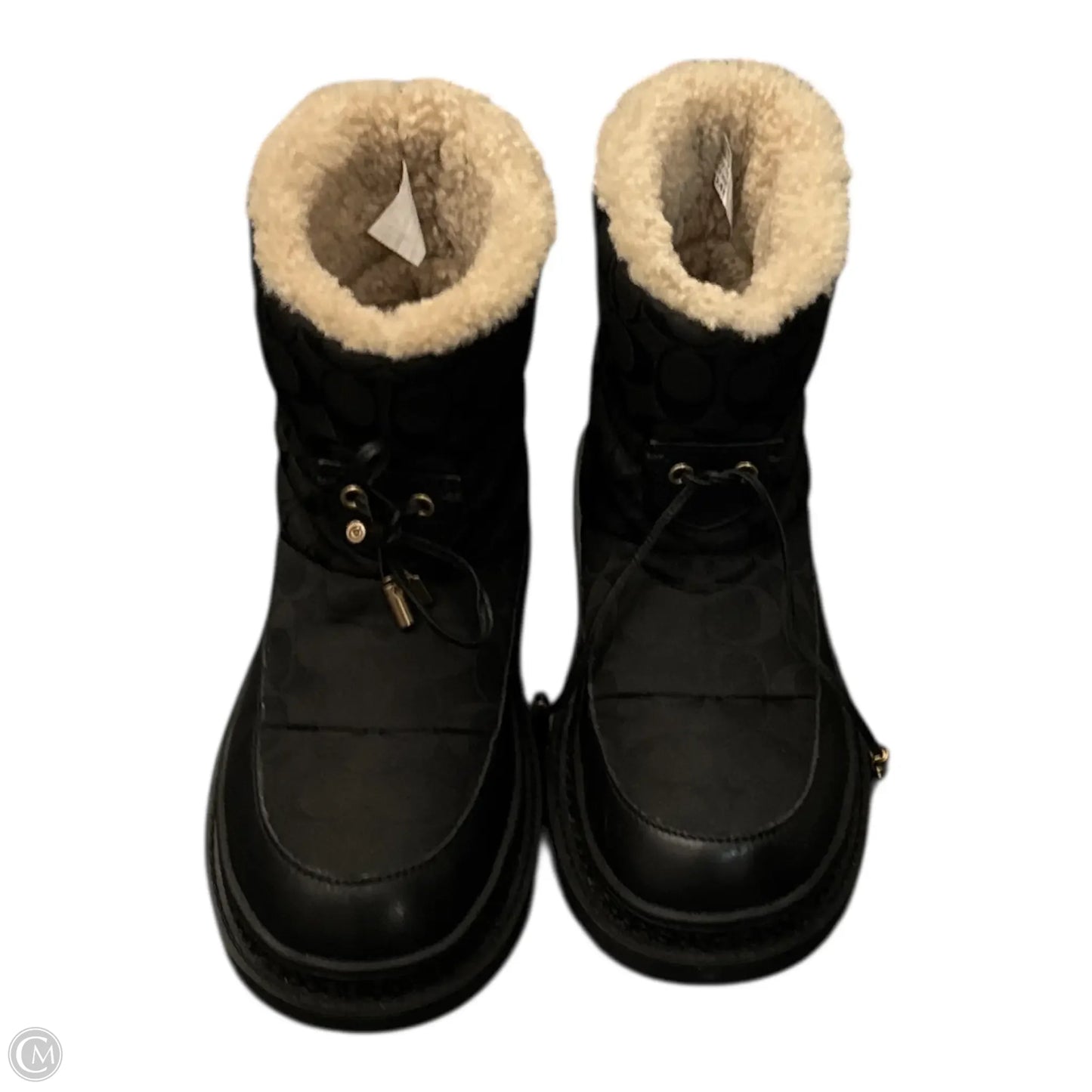 Boots Designer By Coach In Black, Size: 7
