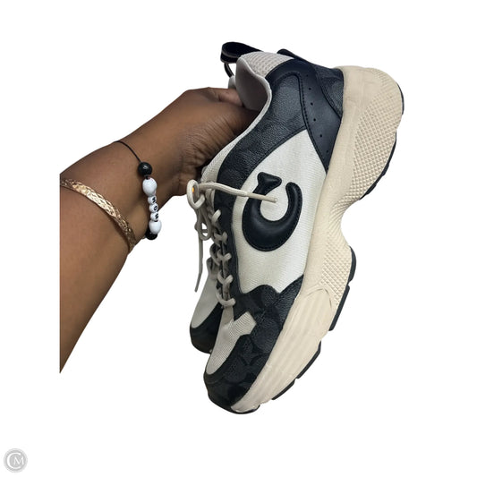 Shoes Designer By Coach In Black & Cream, Size: 10
