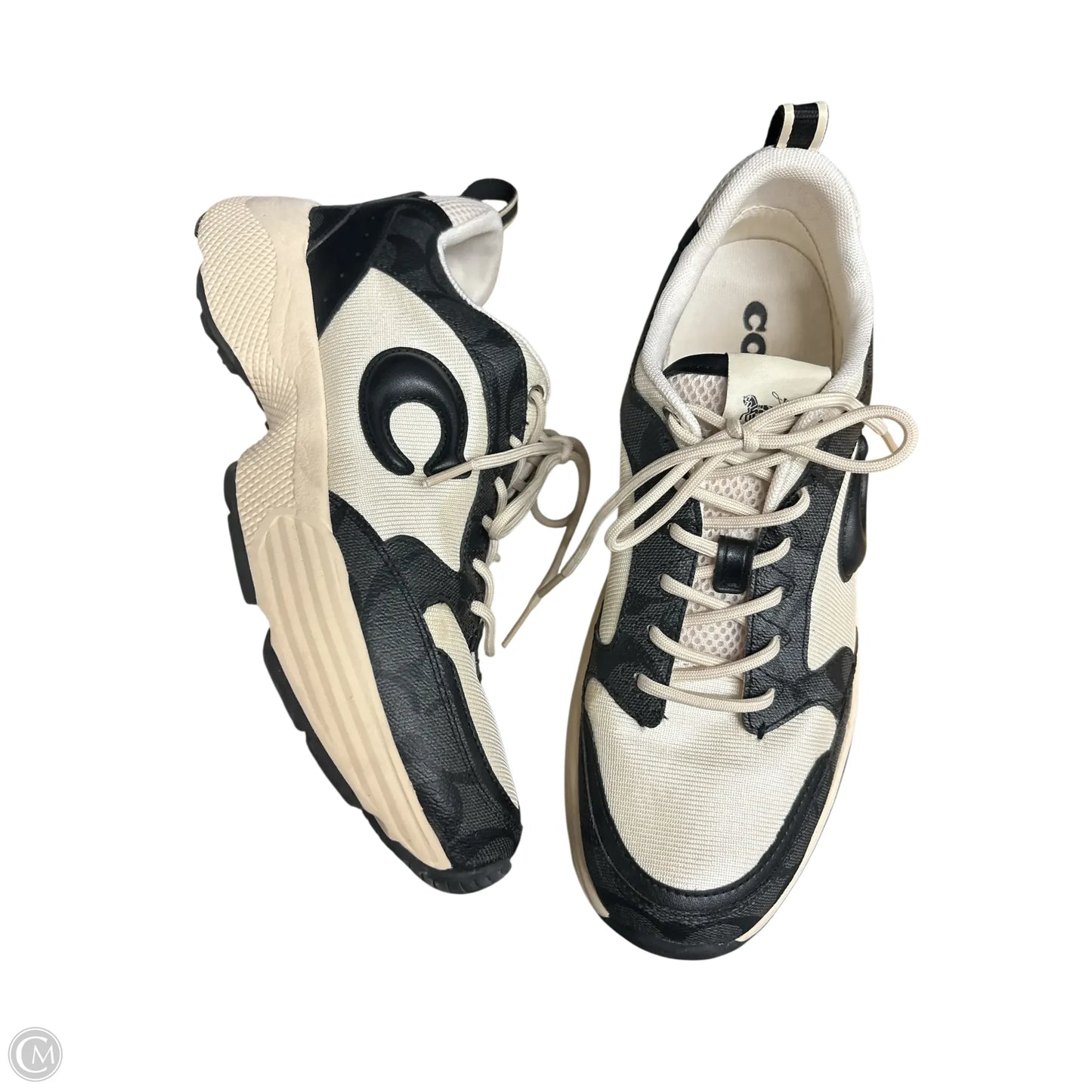 Shoes Designer By Coach In Black & Cream, Size: 10