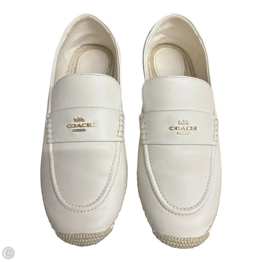 Shoes Designer By Coach In Cream, Size: 10