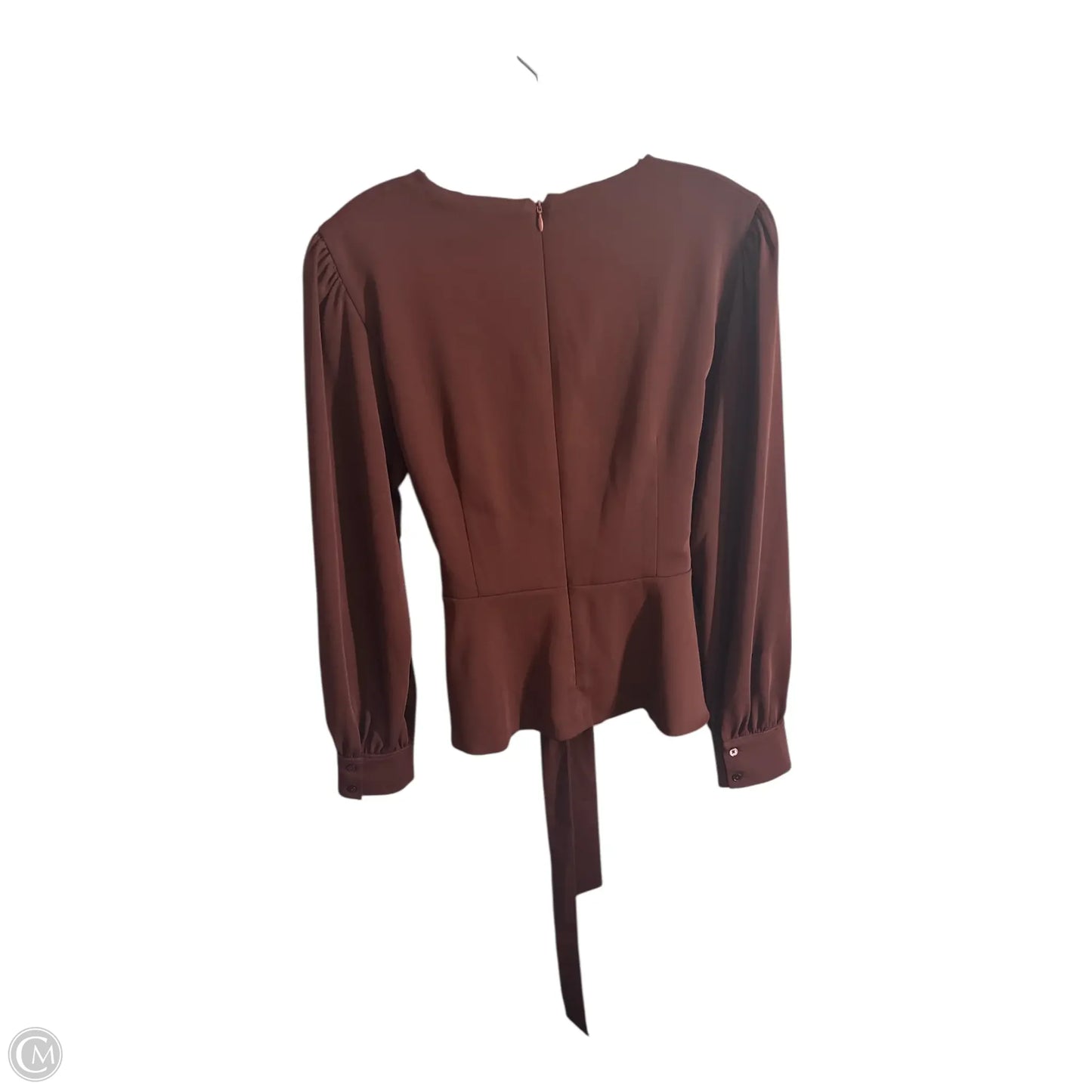 Top Long Sleeve By Babaton In Brown, Size: M