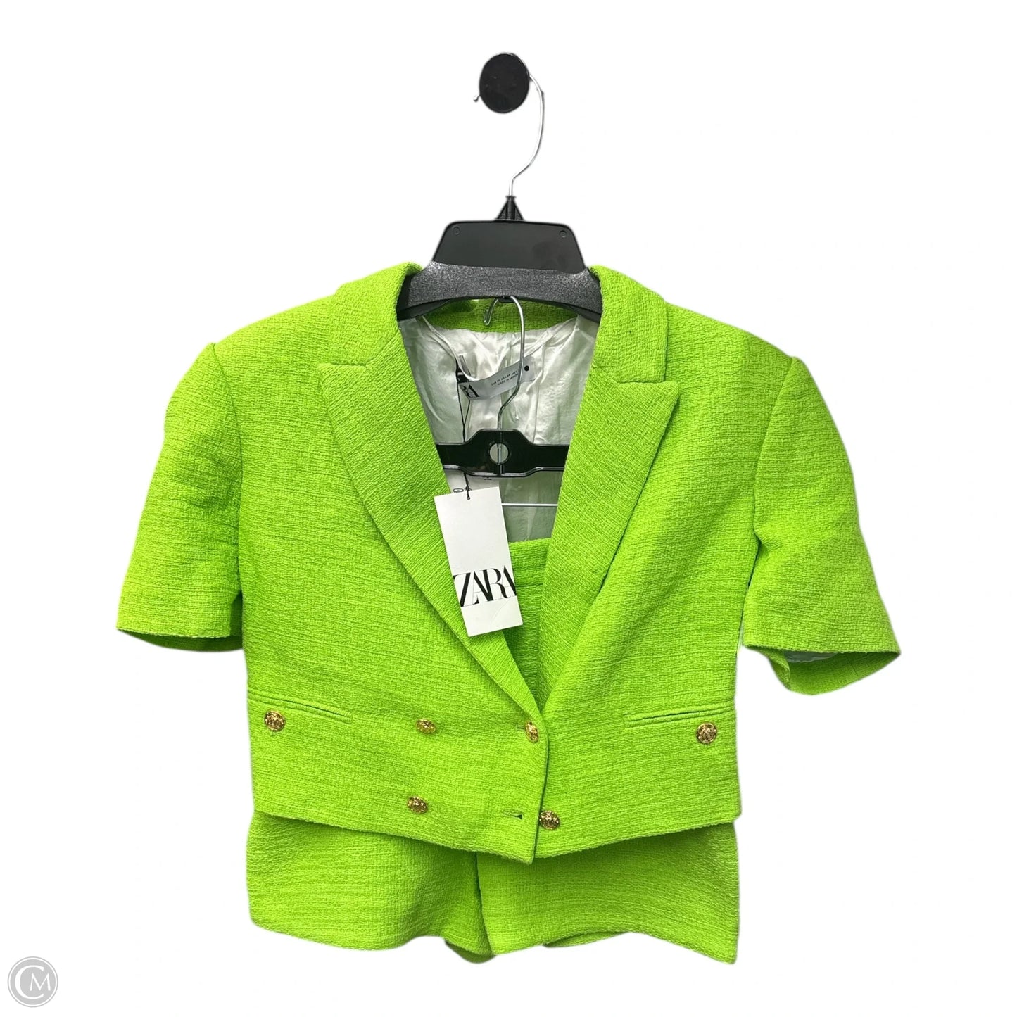Shorts Set By Zara In Green, Size: M