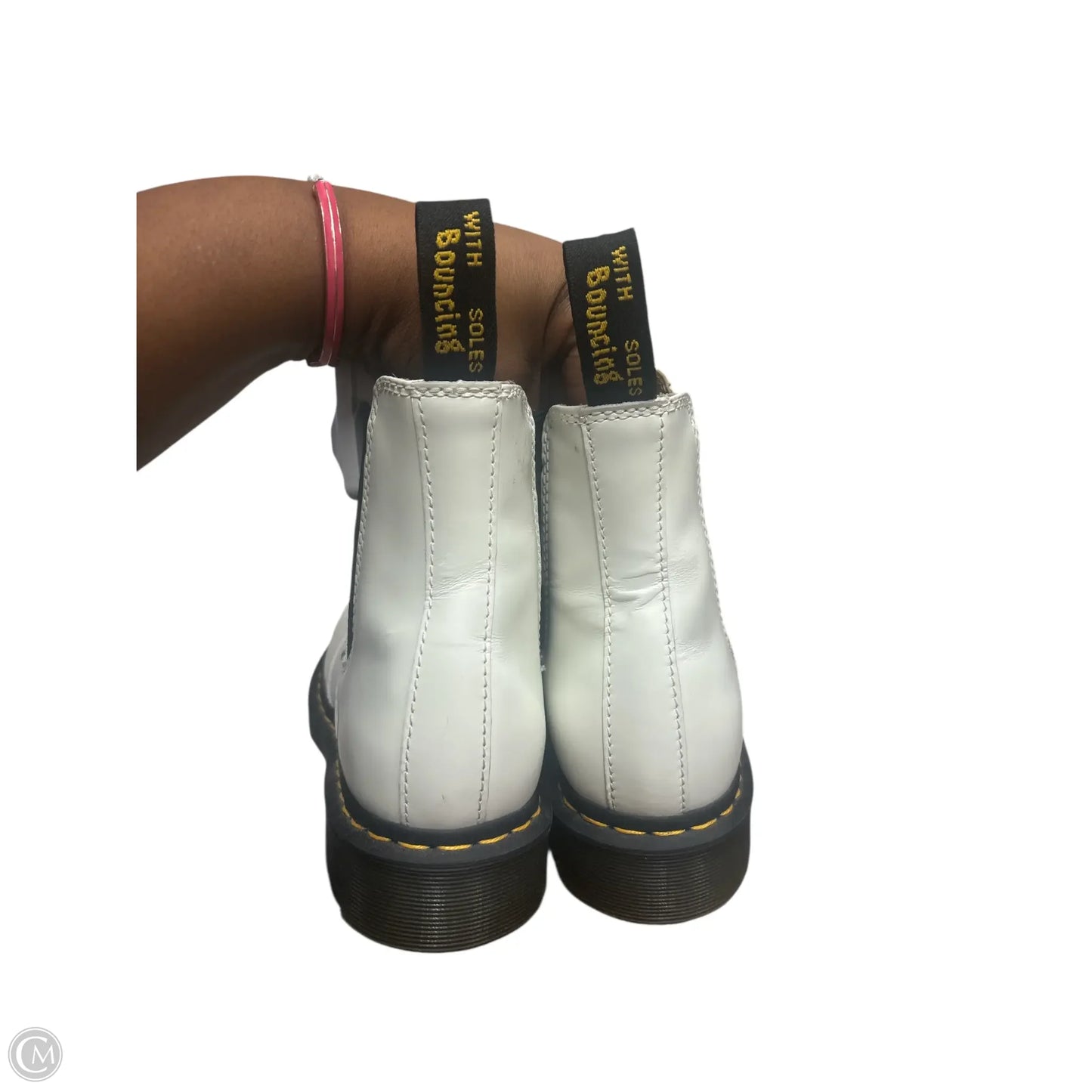 Boots Combat By Dr Martens In White, Size: 10