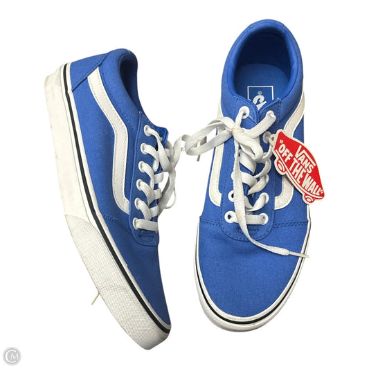 Shoes Sneakers By Vans In Blue, Size: 9