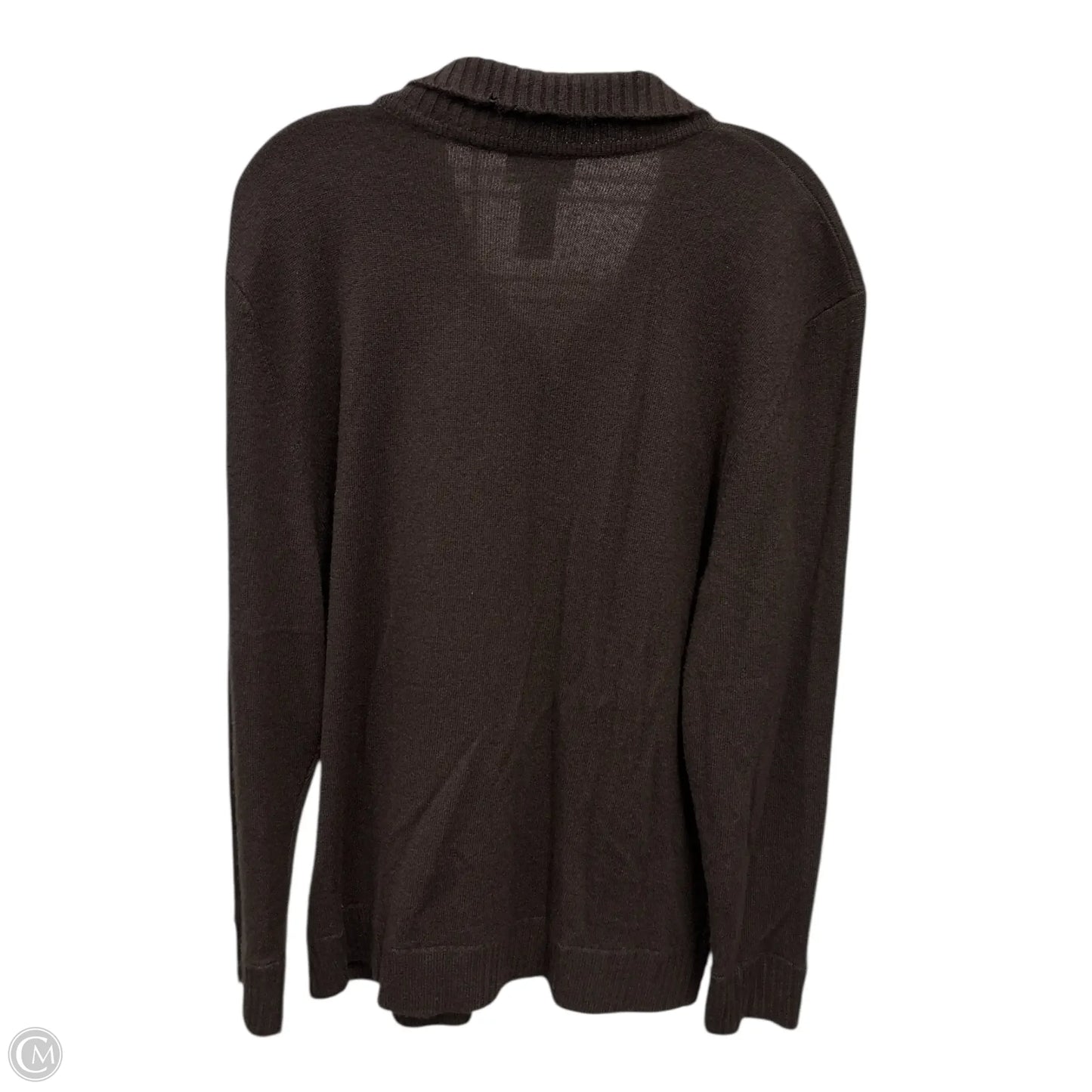 Sweater Cardigan Designer By Neiman Marcus In Brown, Size: Xl