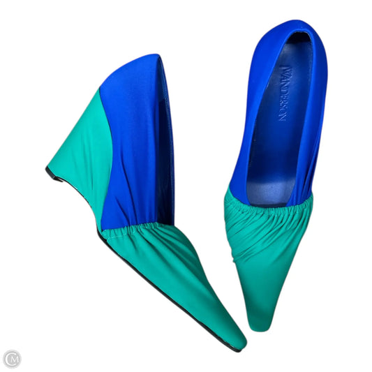 Shoes Heels Wedge By Cma In Blue & Green