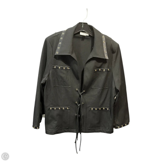 Blazer Luxury Designer By St John Collection In Black, Size: Xl