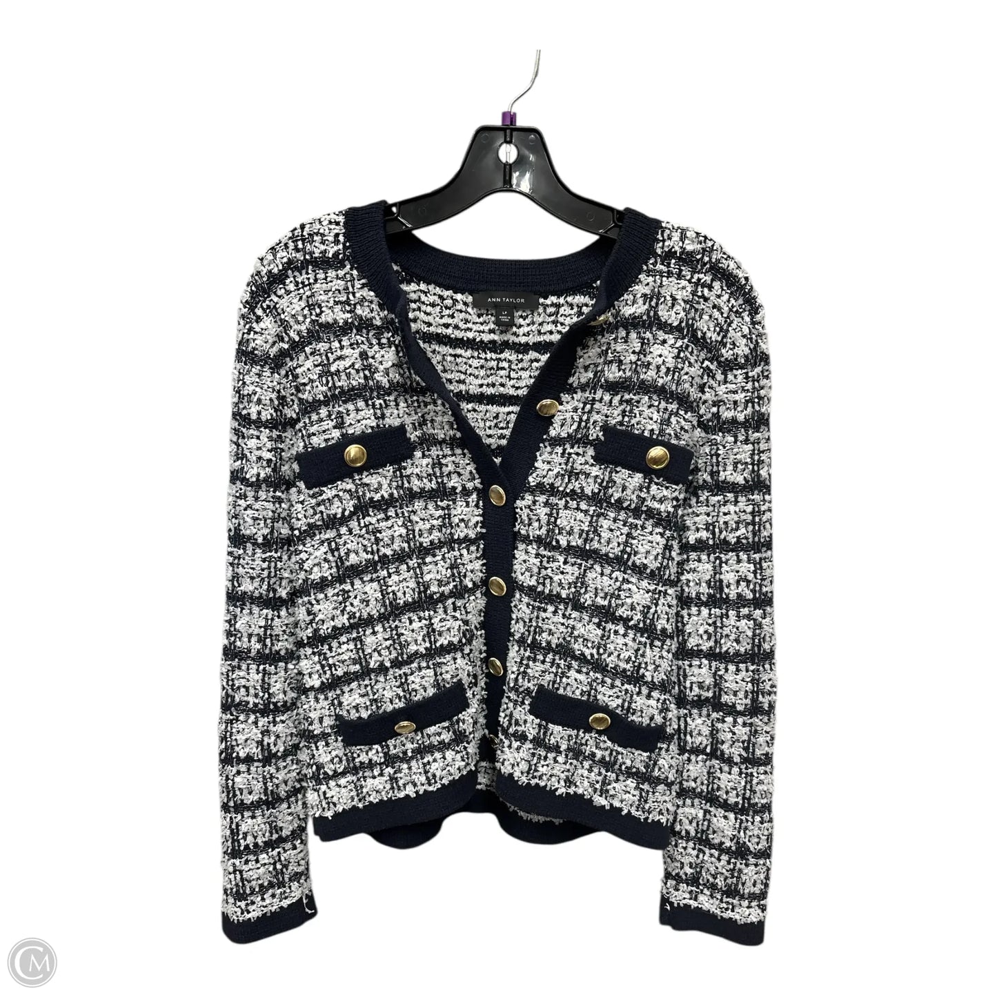 Blazer By Ann Taylor In Navy, Size: Lp