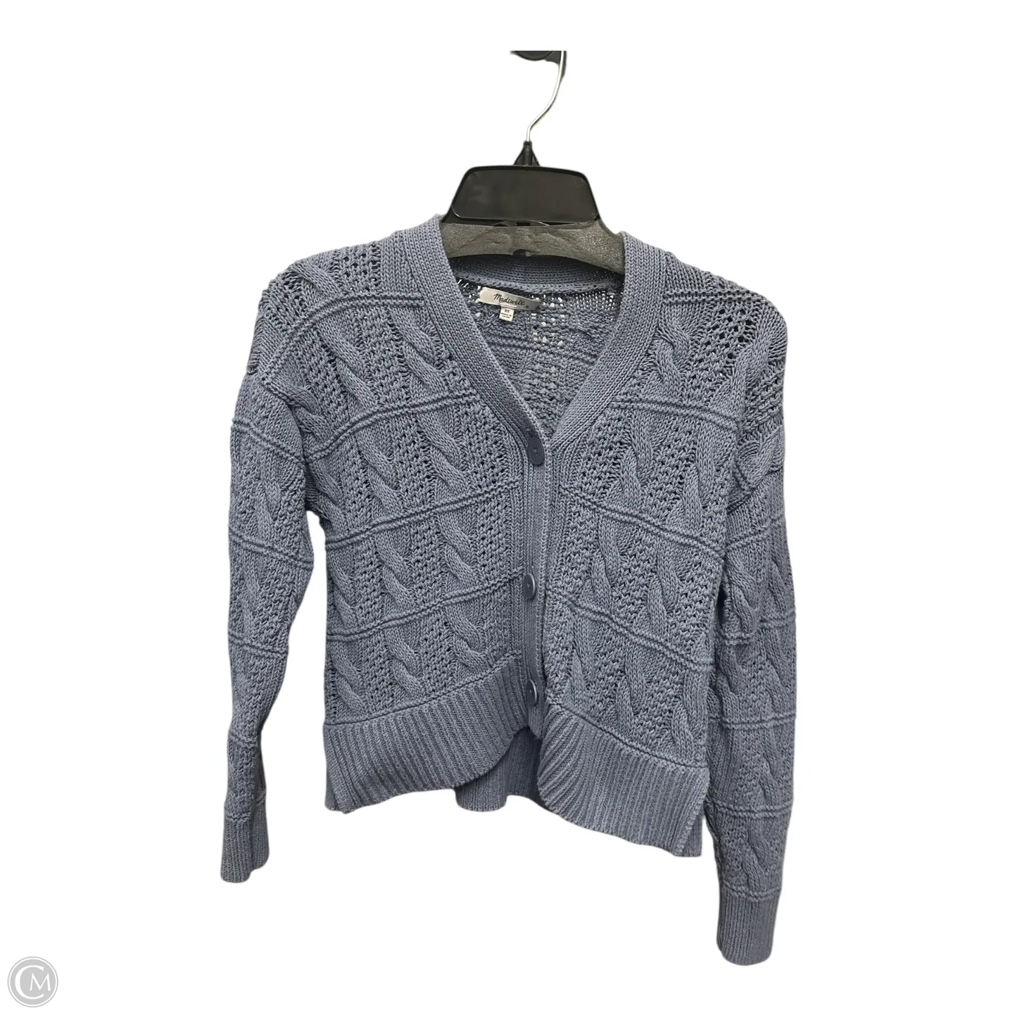 Sweater Cardigan By Madewell In Blue, Size: Xs