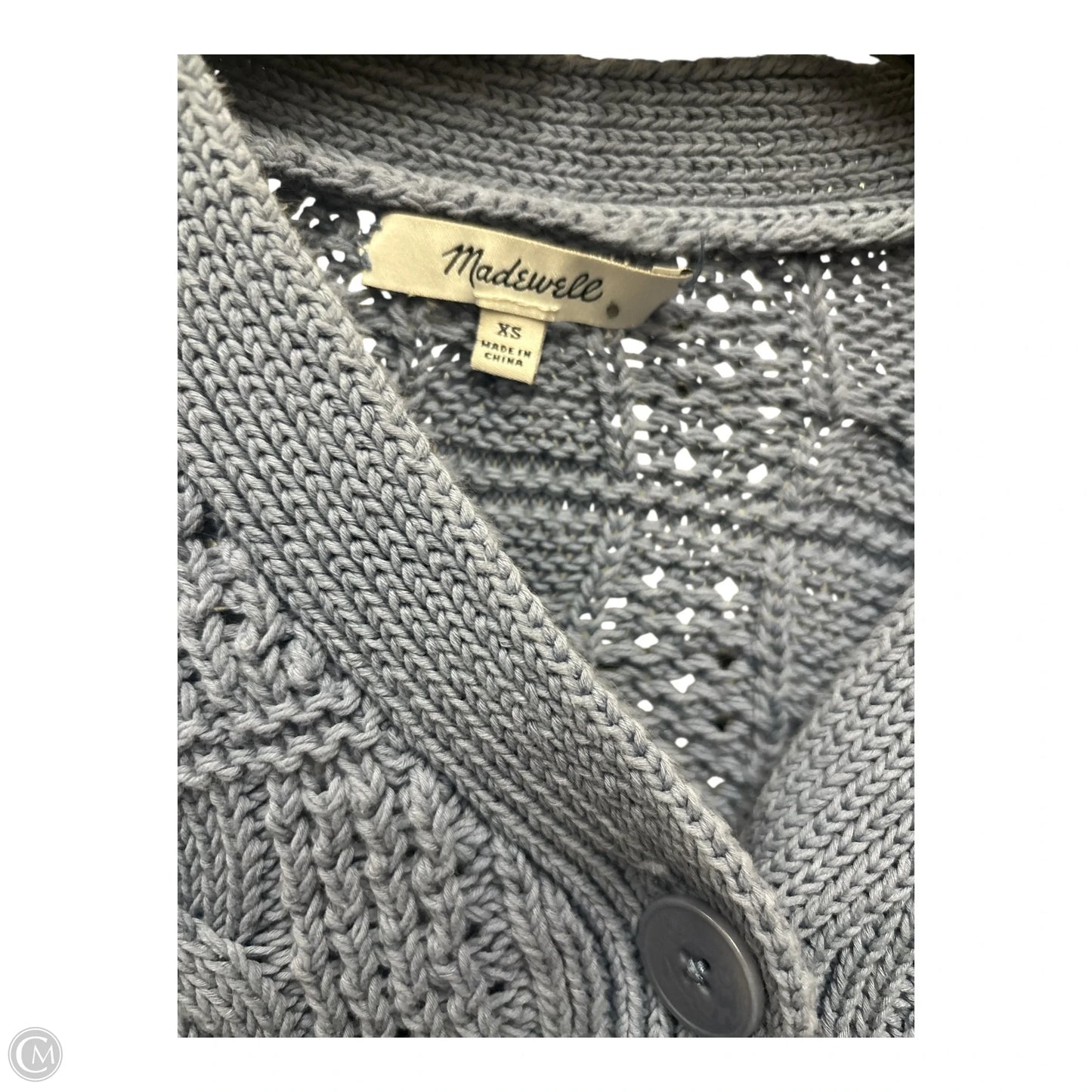 Sweater Cardigan By Madewell In Blue, Size: Xs