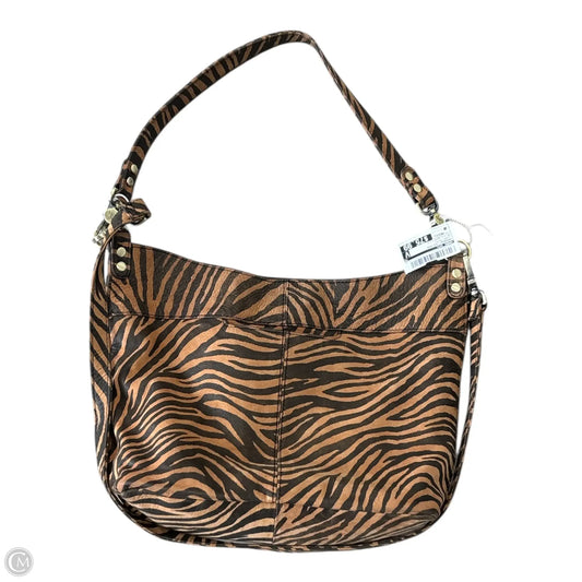 Handbag Leather By Hobo Intl, Size: Medium