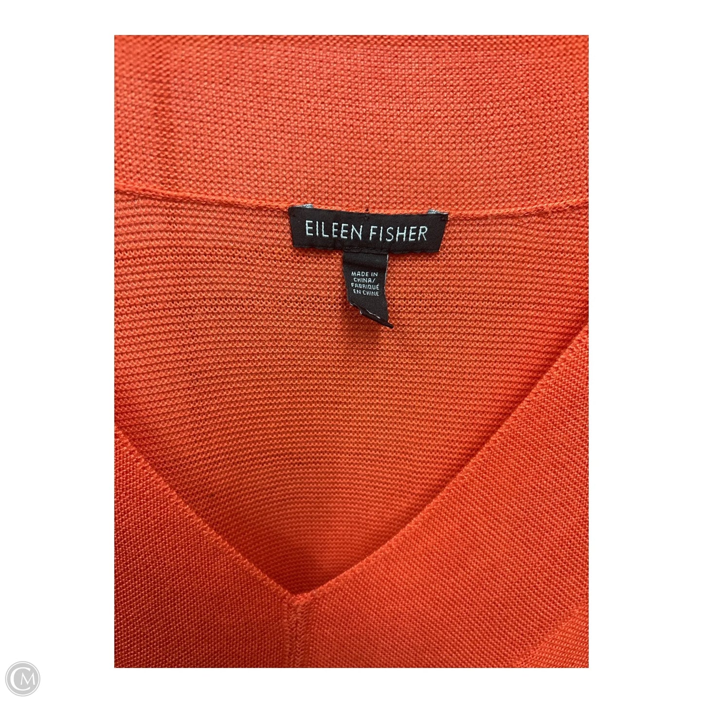 Top Long Sleeve By Eileen Fisher In Orange, Size: L