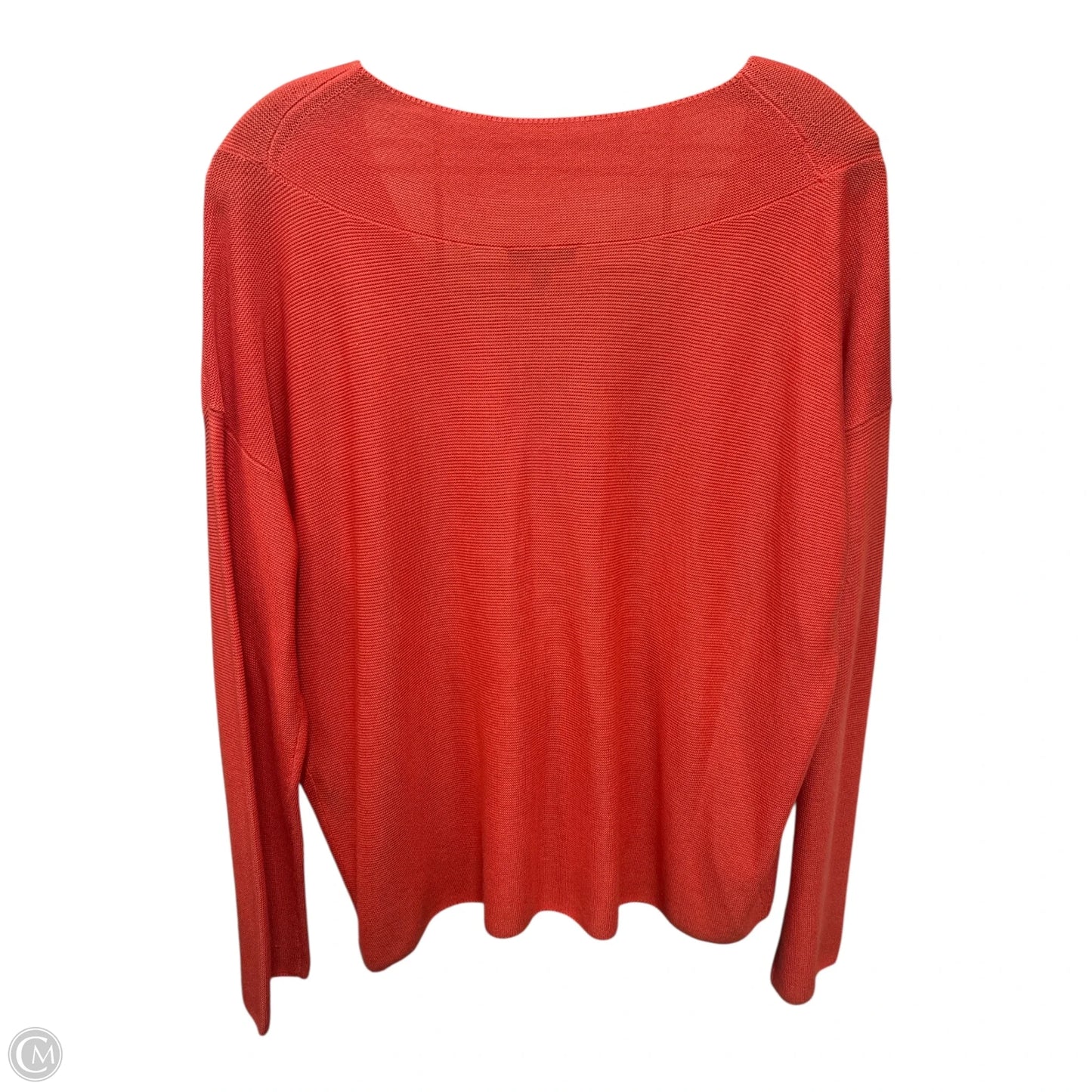 Top Long Sleeve By Eileen Fisher In Orange, Size: L