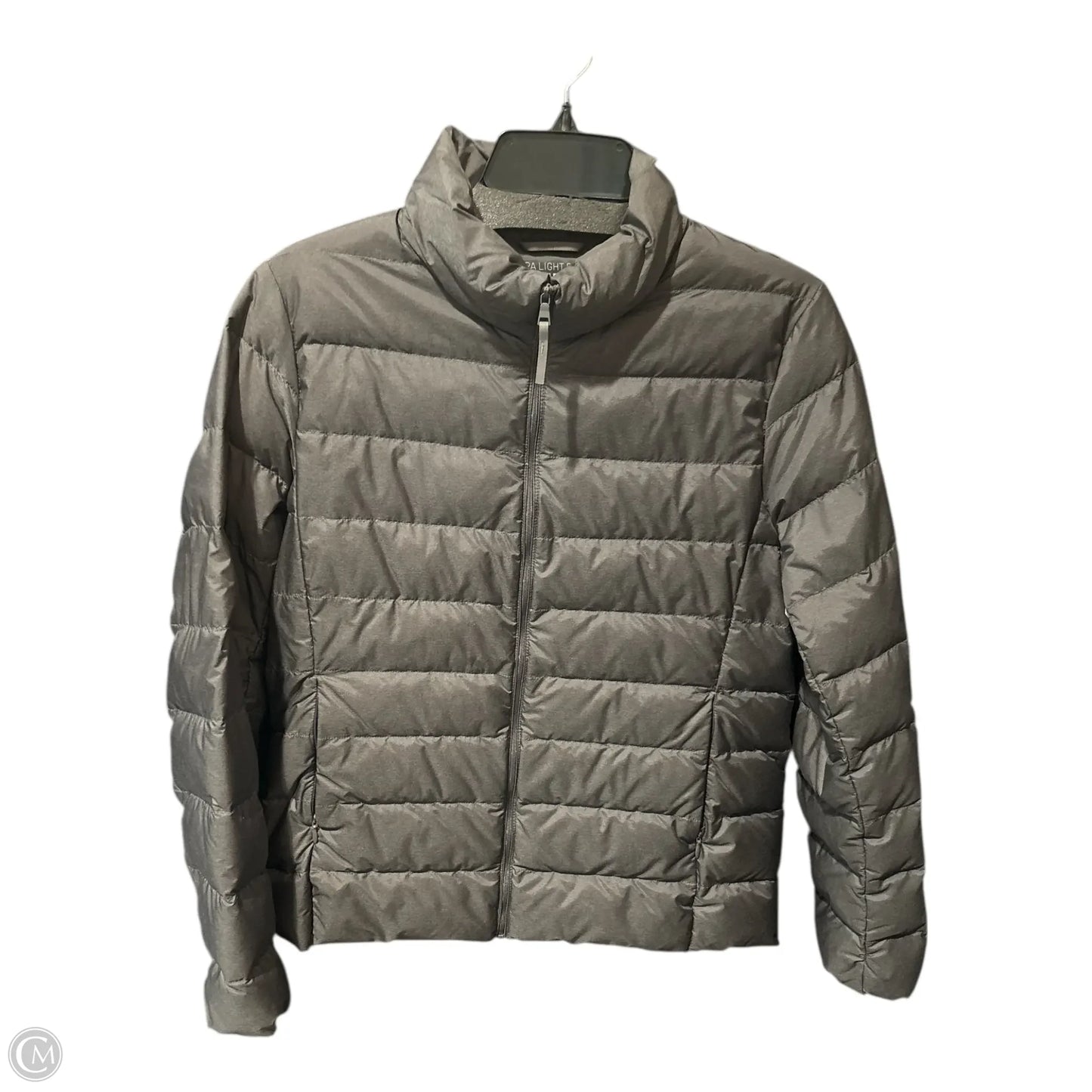 Jacket Puffer & Quilted By Uniqlo In Grey, Size: M