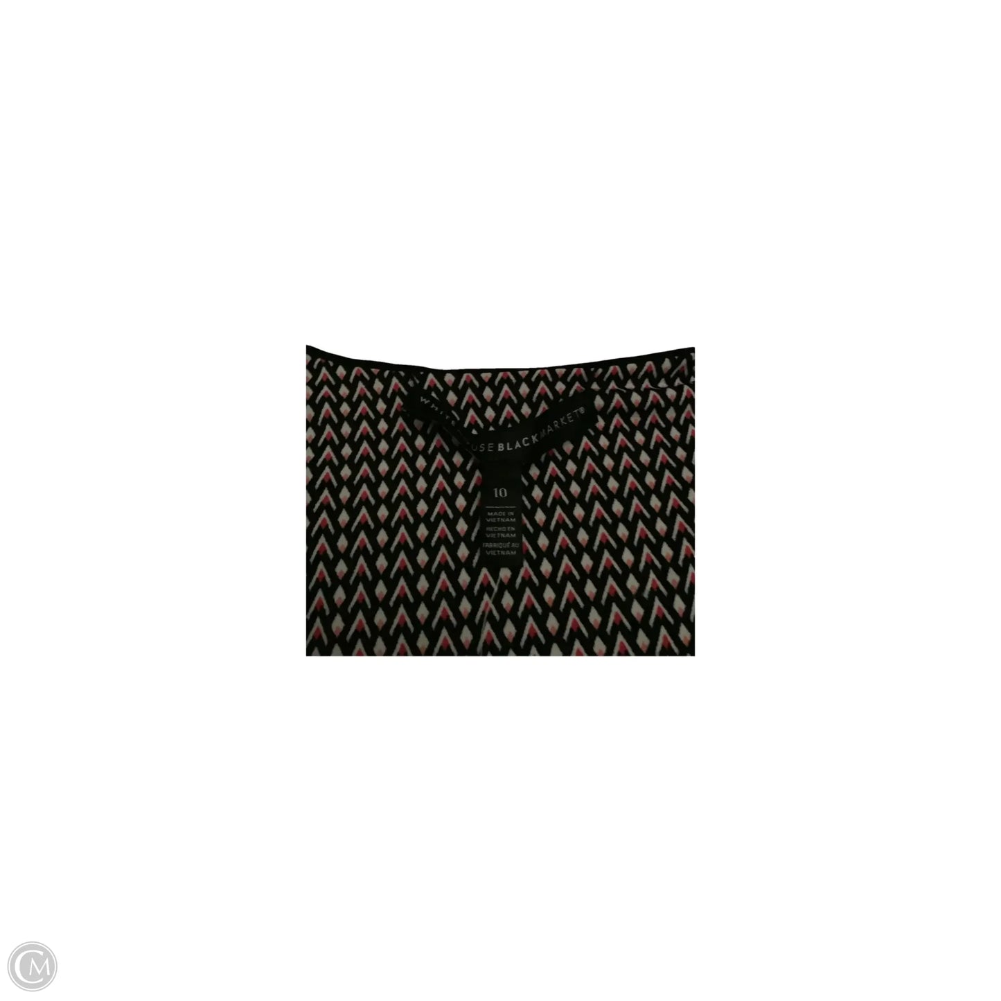 Dress Casual Midi By White House Black Market In Black & Pink, Size: 10