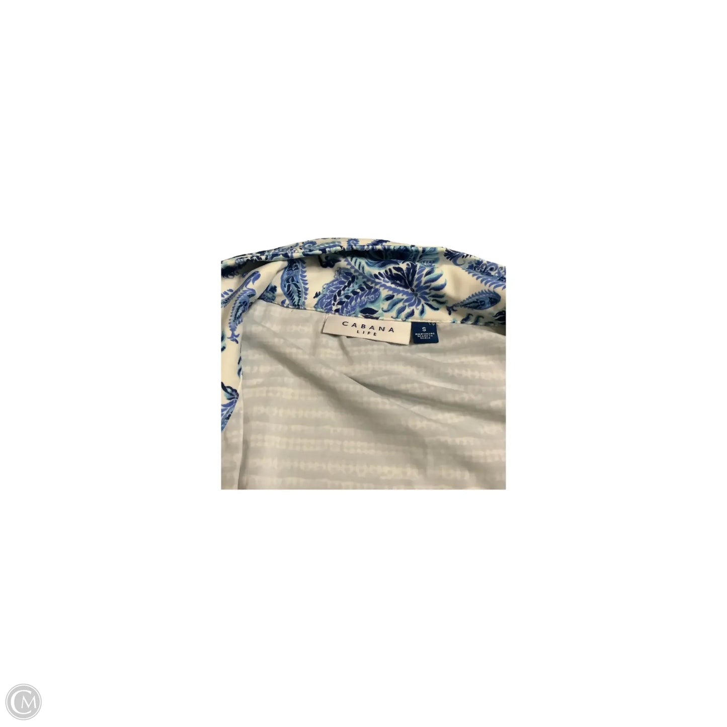 Dress Casual Short By Cabana Life In Blue, Size: S