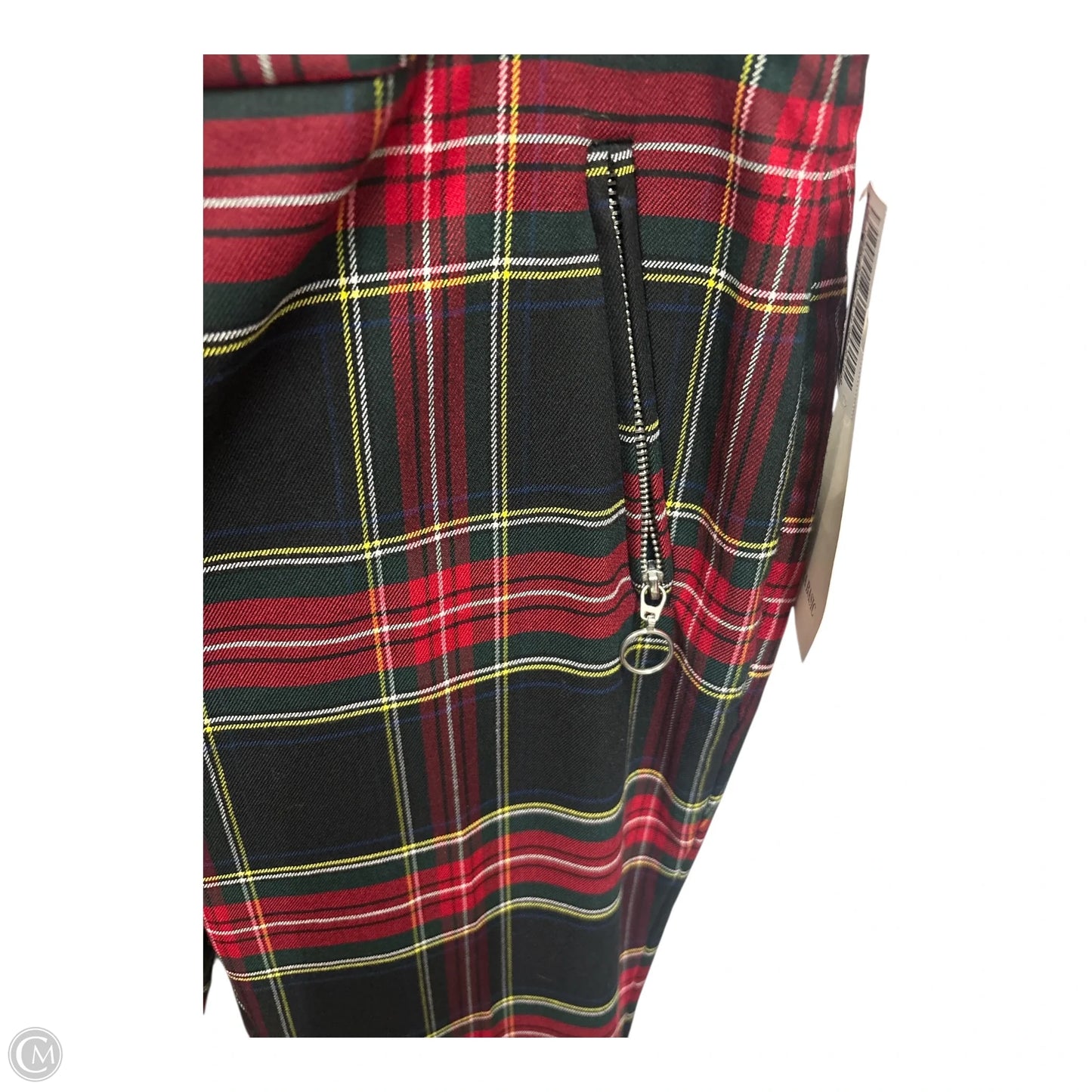 Pants Dress By Zara Basic In Plaid Pattern, Size: L