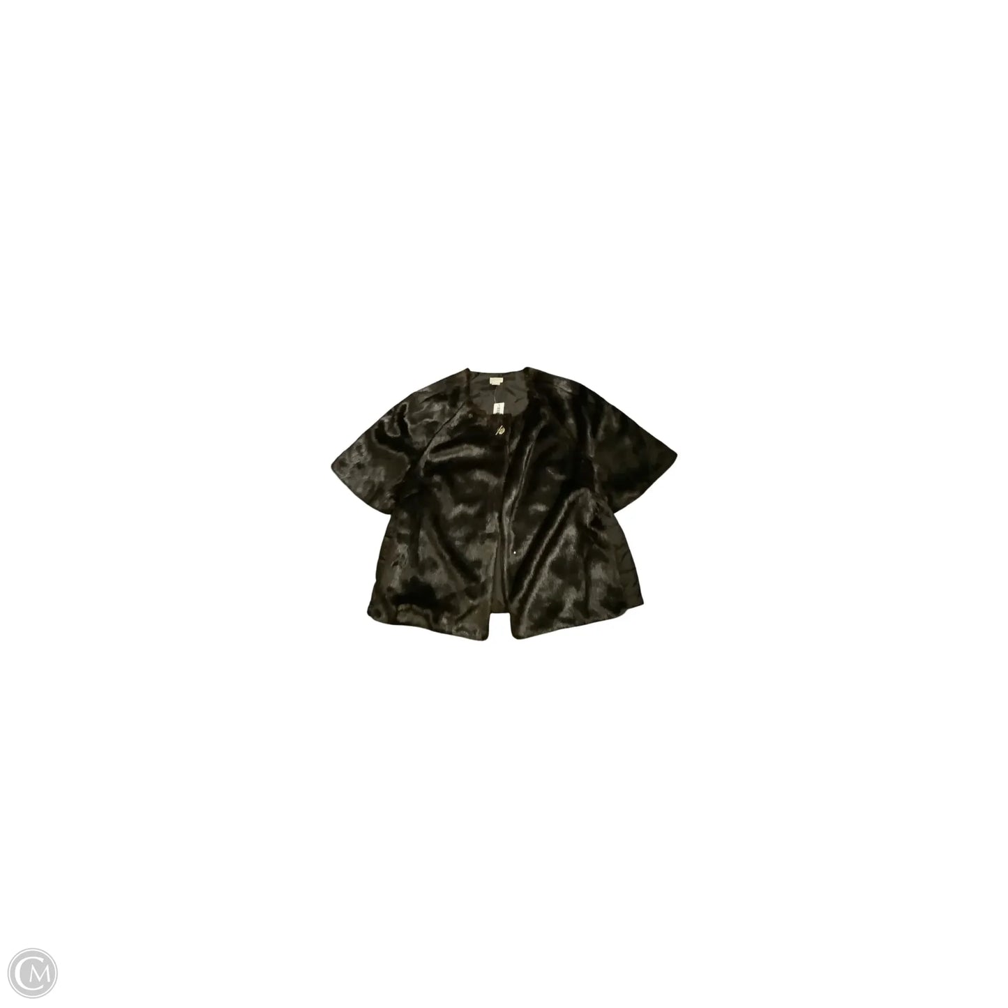 Jacket Faux Fur & Sherpa By Chicos In Brown, Size: Xl