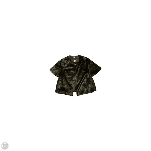 Jacket Faux Fur & Sherpa By Chicos In Brown, Size: Xl