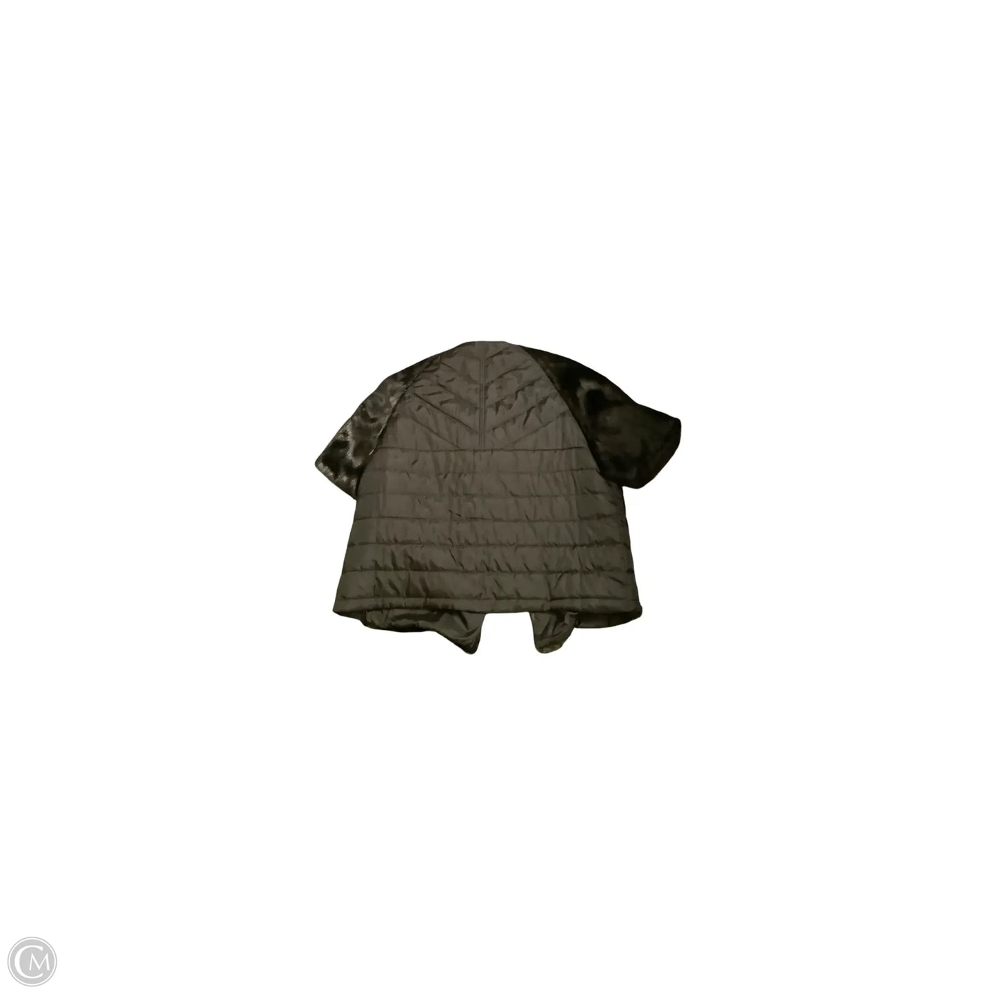 Jacket Faux Fur & Sherpa By Chicos In Brown, Size: Xl