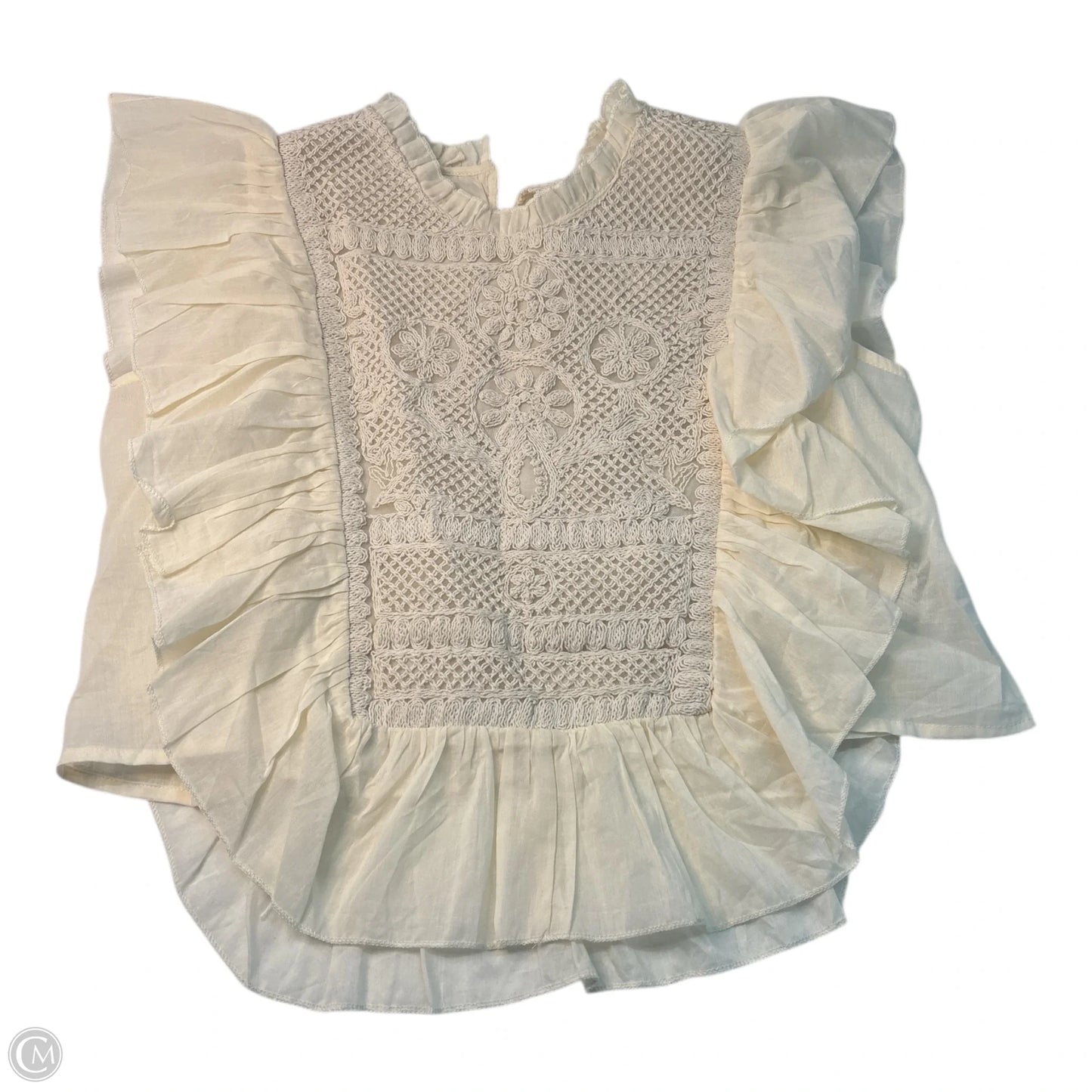 Top Short Sleeve By Joie In Cream, Size: L