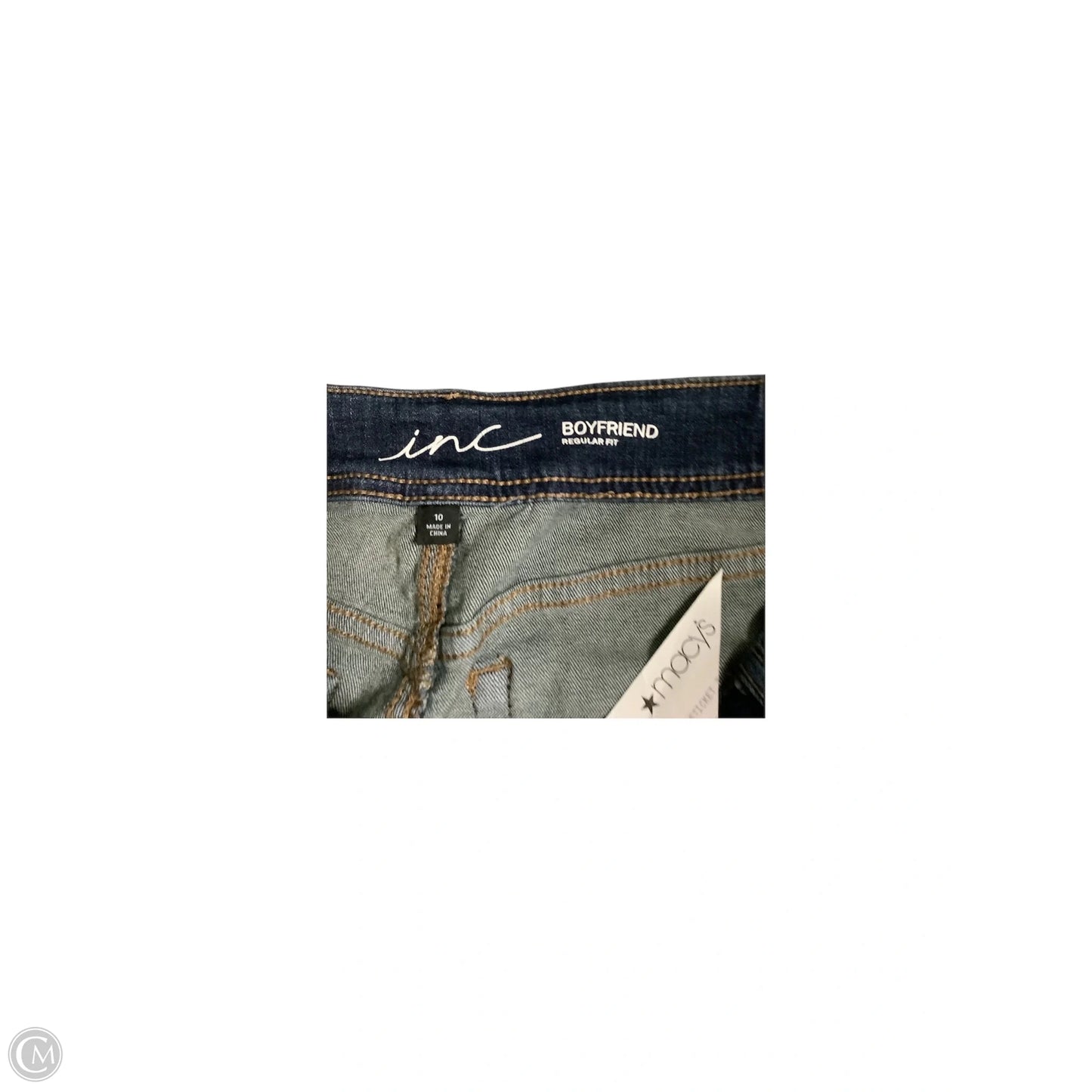 Jeans Boyfriend By Inc In Blue, Size: 10