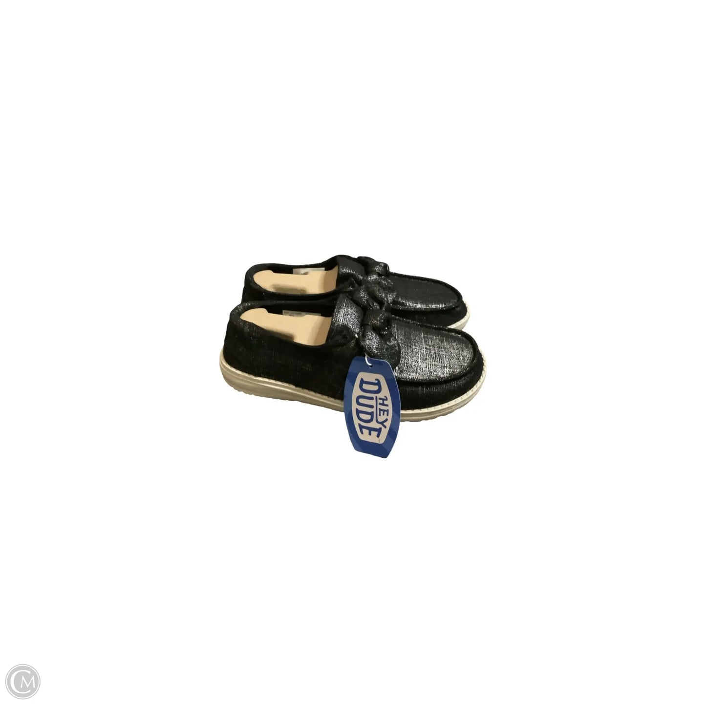 Shoes Flats By Hey Dude In Silver, Size: 11