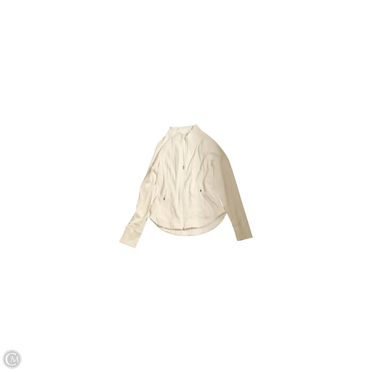 Athletic Jacket By Athleta In White, Size: L