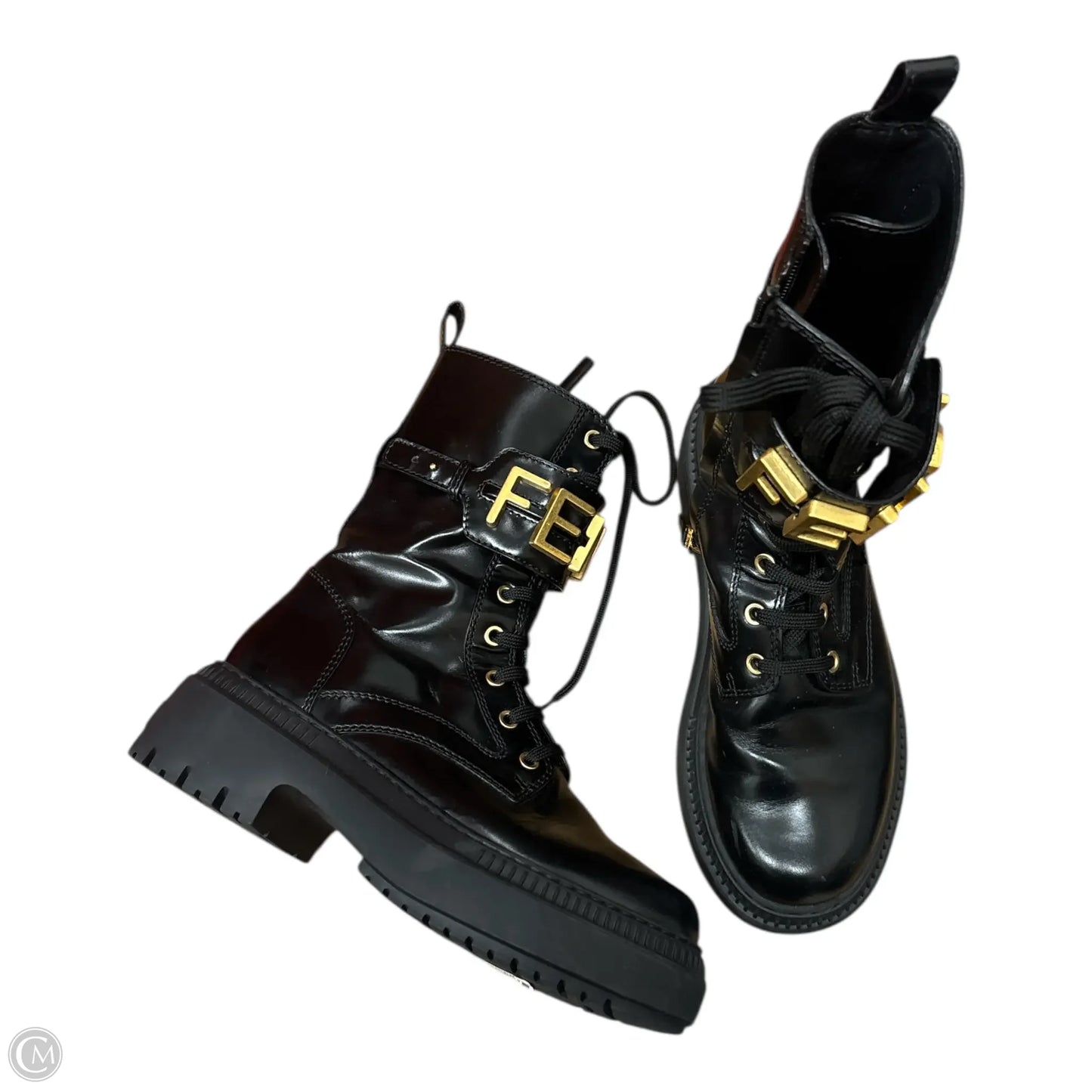 Boots Luxury Designer By Fendi In Black