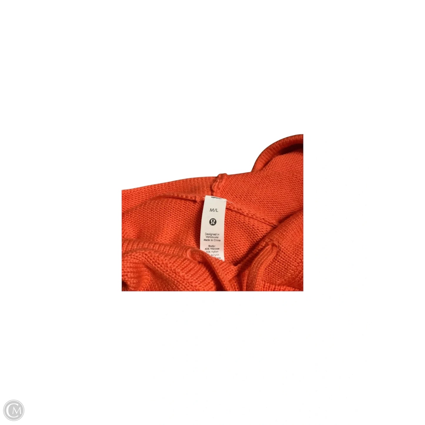 Sweater By Lululemon In Orange, Size: L