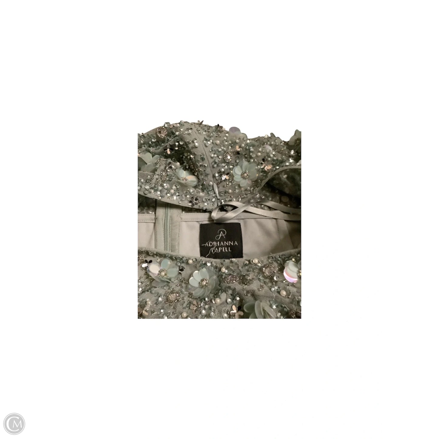 Dress Party Midi By Adrianna Papell In Green, Size: 14