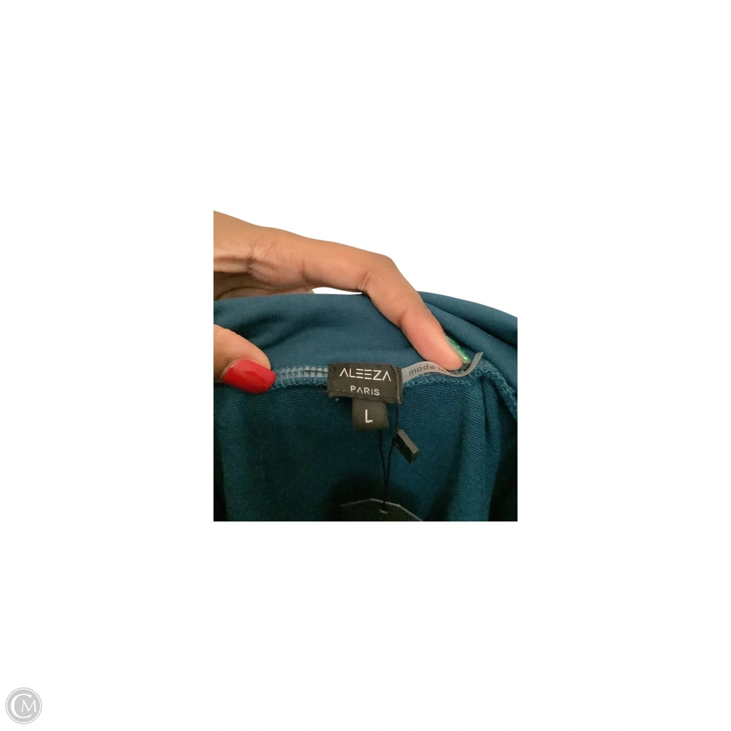 Skirt Midi By Clothes Mentor In Teal, Size: L