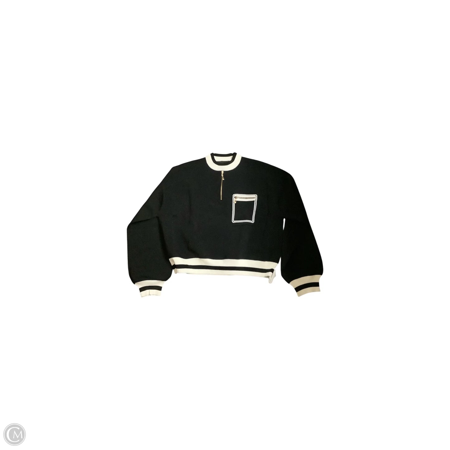 Sweater By Clothes Mentor In Black & White, Size: 2x