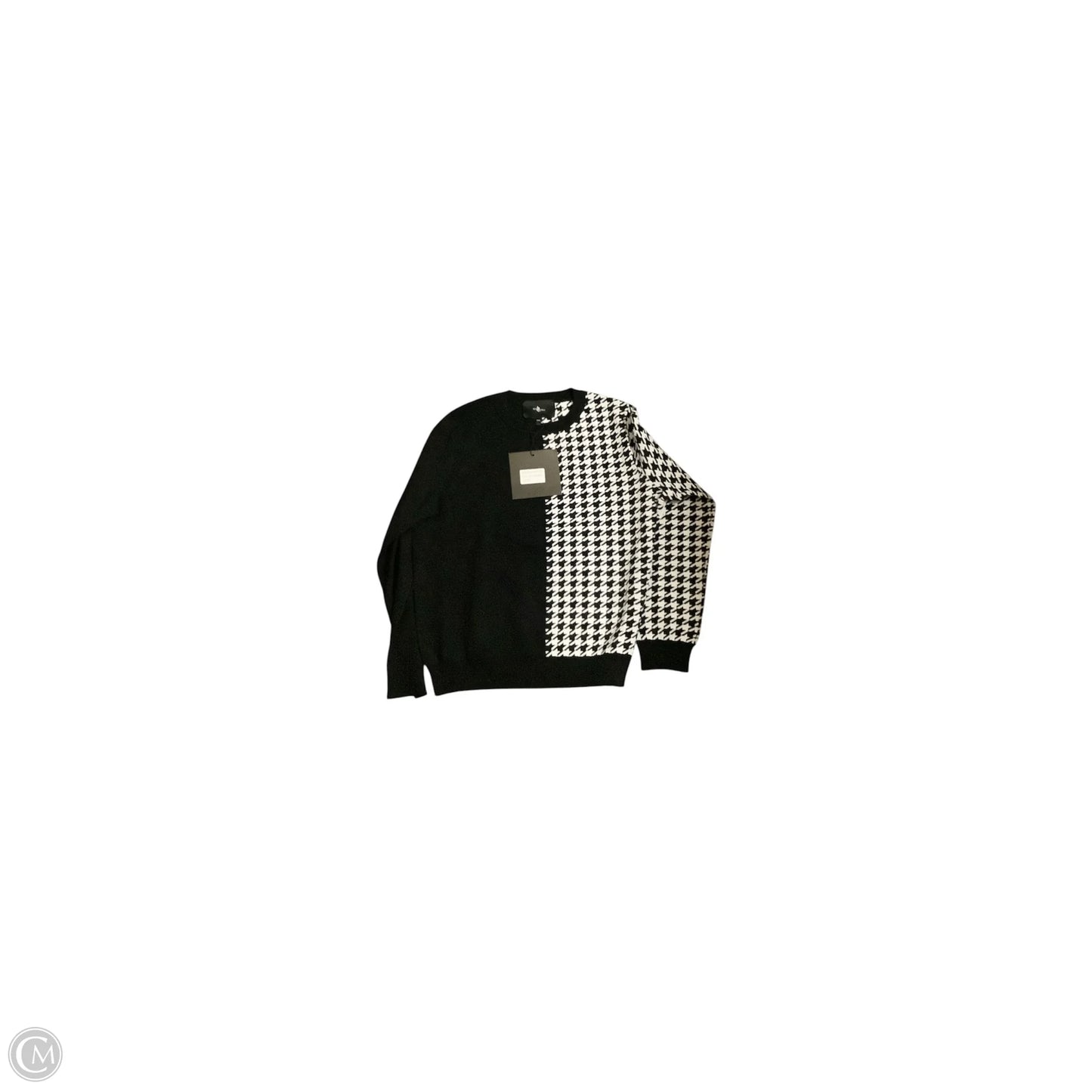 Sweater By Clothes Mentor In Black & White, Size: 3x