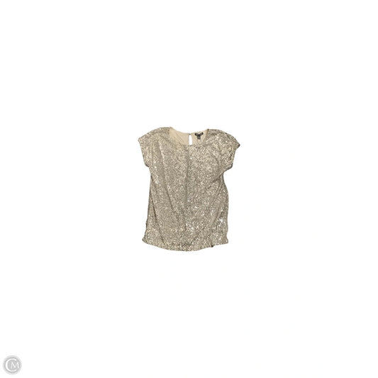 Top Short Sleeve By Cable And Gauge In Silver, Size: M