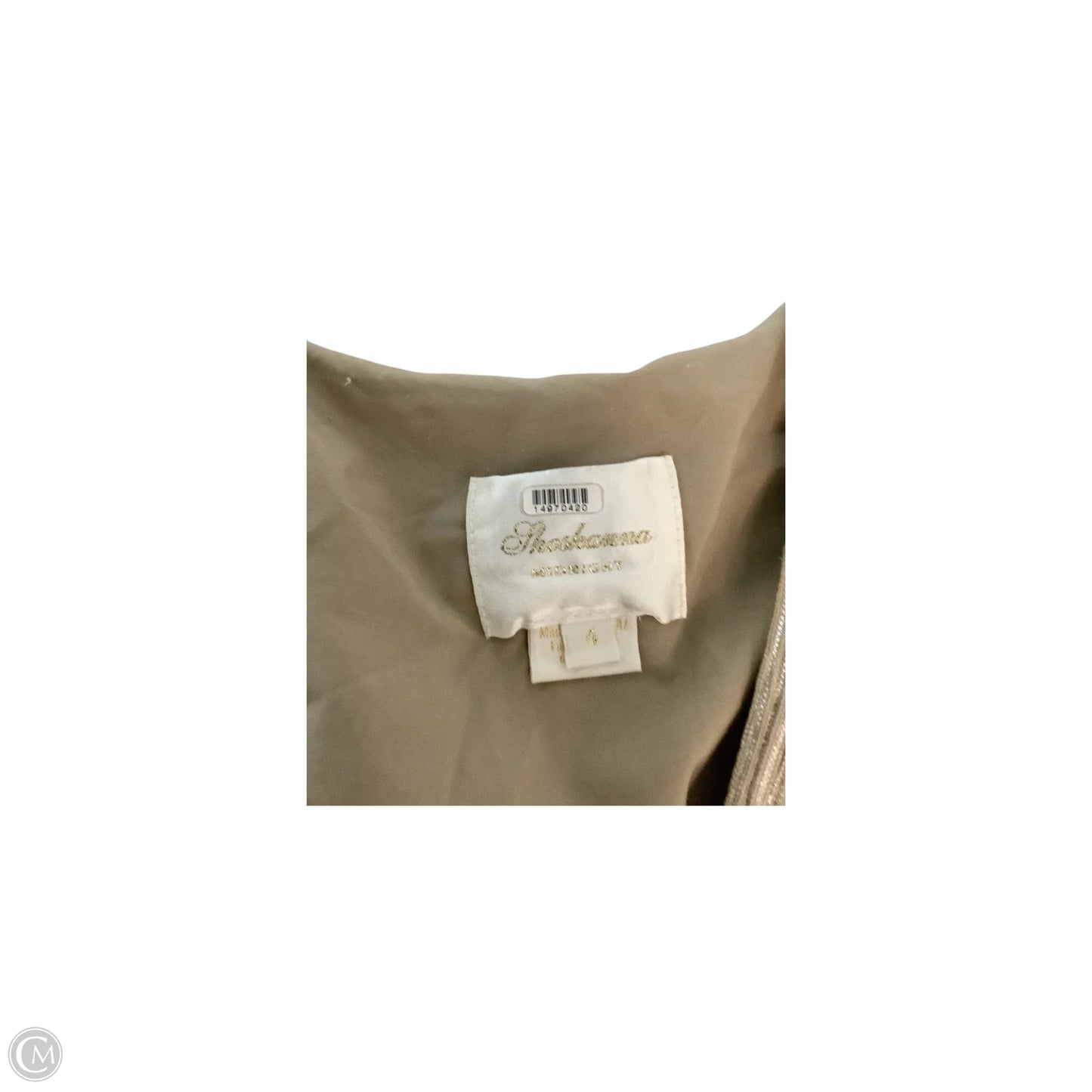 Dress Party Long By Shoshanna In Gold, Size: 4