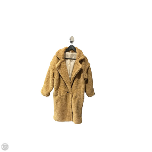 Coat Faux Fur & Sherpa By Clothes Mentor In Tan, Size: S