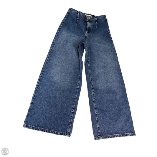 Jeans Wide Leg By Zara In Blue Denim, Size: 2