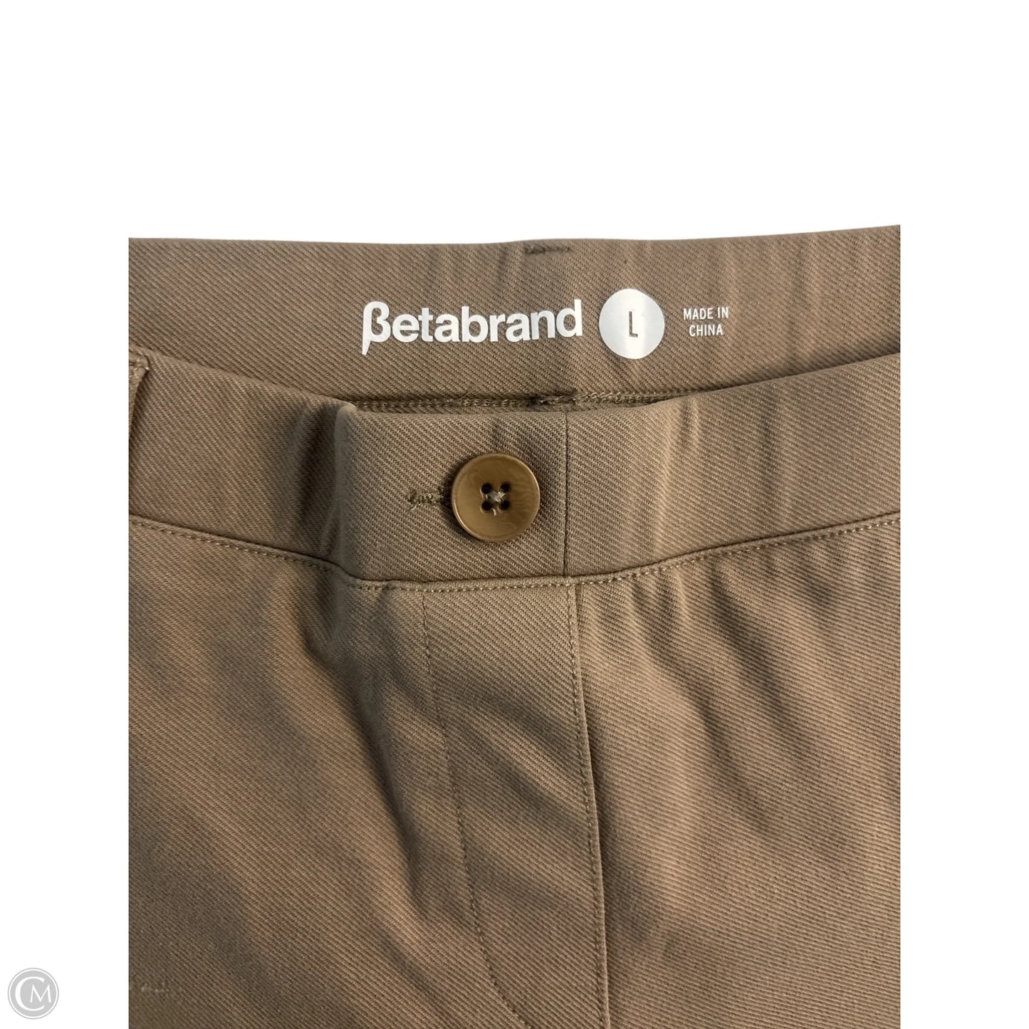 Pants Wide Leg By Betabrand In Tan, Size: L
