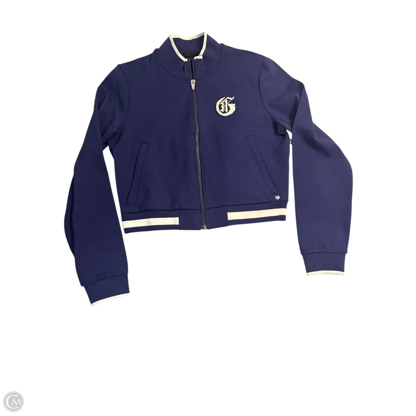 Sweatshirt Collar By Clothes Mentor In Navy, Size: S