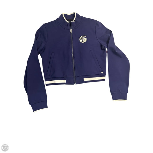 Sweatshirt Collar By Clothes Mentor In Navy, Size: S