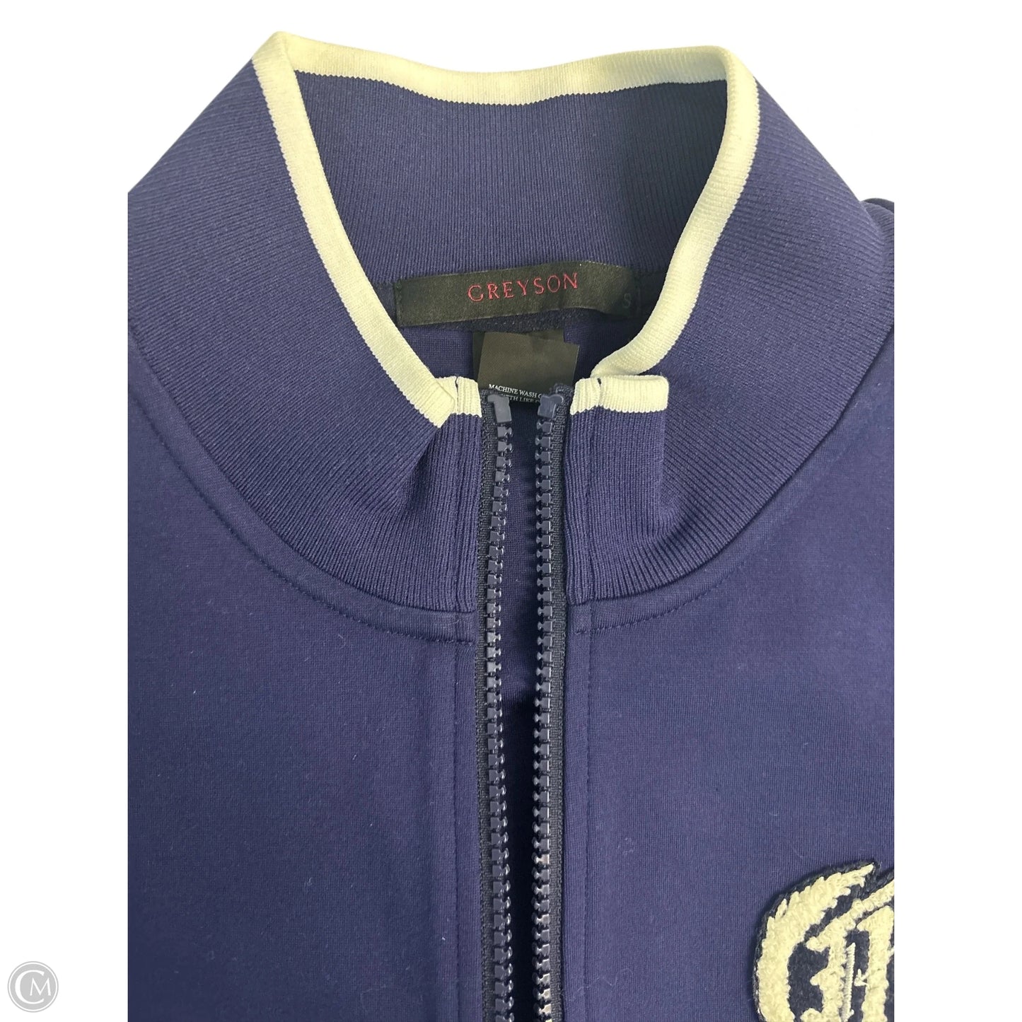 Sweatshirt Collar By Clothes Mentor In Navy, Size: S