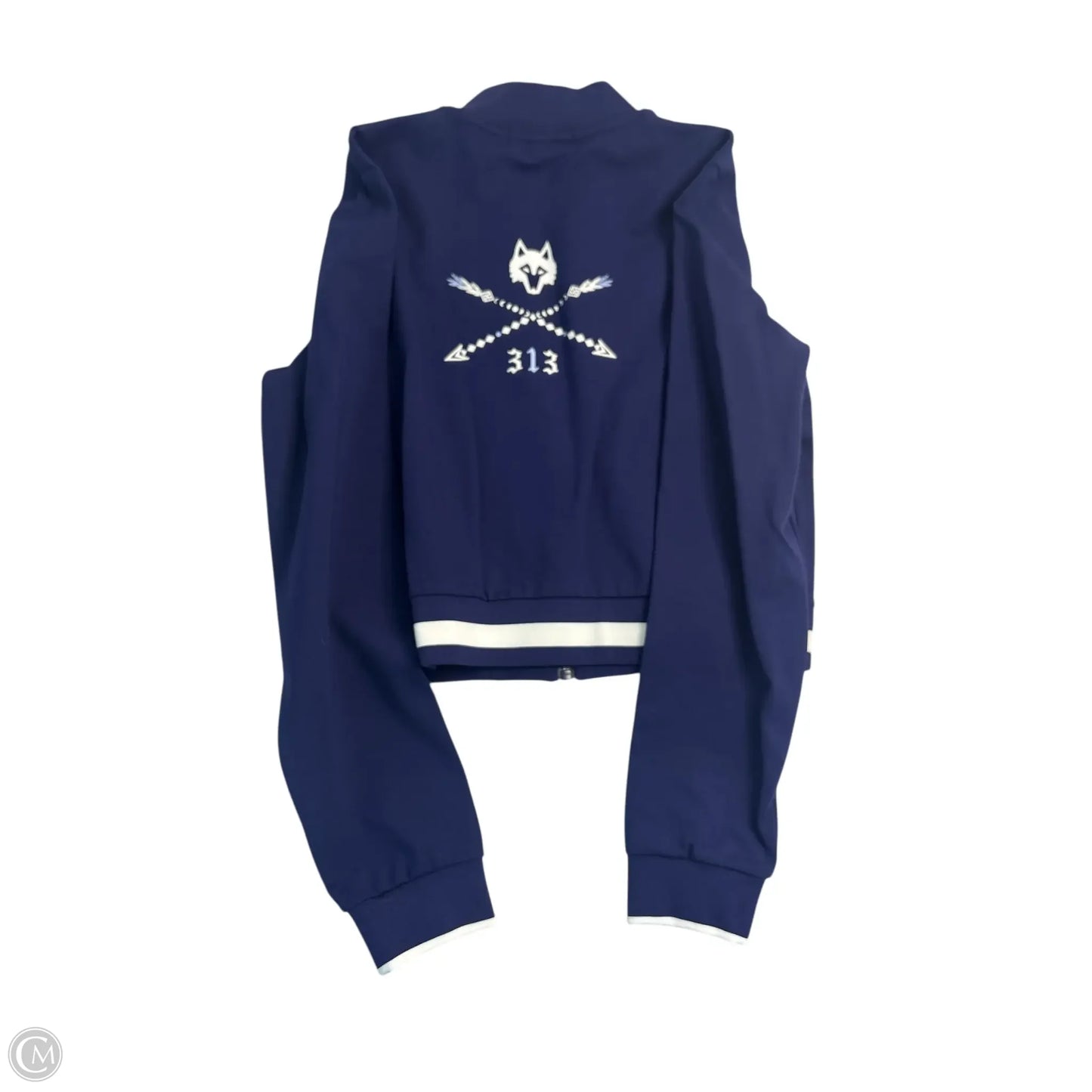 Sweatshirt Collar By Clothes Mentor In Navy, Size: S