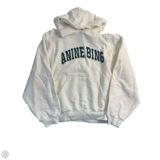 Sweatshirt Hoodie By Anine Bing In Cream, Size: Xs